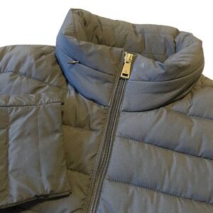 Ralph Lauren Women's Black Puffer Jacket Quilted Full Zip Logo Size M